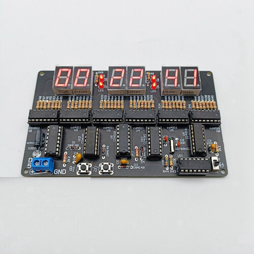 Κιτ ψηφιακού κυκλώματος ρολογιού DC4.5V-5.5V 6-Bit για ηλεκτρονική διδασκαλία ρολογιού 1