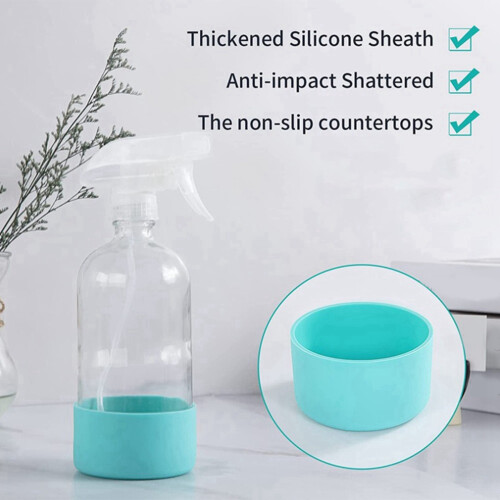 Glass Bottles with Silicone Sleeve, for Cleaning Solutions 2