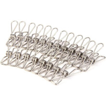 (As show, One size) Stainless Steel Clothespins 20 Pieces Unbreakable Pegs Indestructible Does Not Rust Pliers