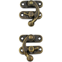 (As show, One size) Set of 20 Vintage Antique Style Latches Antique Bronze Color with Left Swing Arm Right Swing Arm