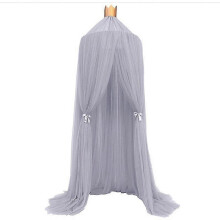 (As show, One size) Kids Mosquito Net Hanging Play House Tent Baby Bed Crib Canopy Tulle Curtains For Bedroom Tent For Children Room Gray Purple