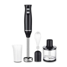 (As show, One size) Hand Blender 4-in-1 Multifunction Hand Blender with 500ML Chopper and Mixing Beaker, Stainless Steel Whisk, for Baby Food, BPA Free, 500W