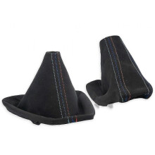FOR BMW E90 E91 E92 E93 GEAR SHIFT BOOT + HANDBRAKE GAITER ALCANTARA s.MPOWER Yalo