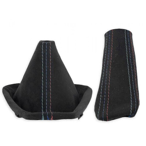 FOR BMW E90 E91 E92 E93 GEAR SHIFT BOOT + HANDBRAKE GAITER ALCANTARA s.MPOWER Yalo 1