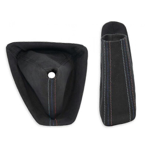 FOR BMW E90 E91 E92 E93 GEAR SHIFT BOOT + HANDBRAKE GAITER ALCANTARA s.MPOWER Yalo 2