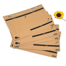 (As show, One size) Double-sided Kraft Paper Recipe Card 10*15cm 20 Pieces