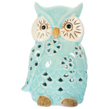 Owl Shaped Candle Holder Festival Candelabrum Ceramic Material 15.00X11.50X10.00CM Home Use 1Pc