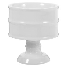 Taper Candle Holders Ceramic High Footed Extended Burn Time for Wedding Dinning Church Party Home Decor Coffee Table White 1Pcs