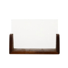 Wood Picture Stand Clear Wood Photo Base Display Stand for Certificates Office Use 6.3 4.3 1.8in 1Set
