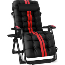 KEPLIN Set of 2 Heavy Duty Textoline Zero Gravity Chairs for Garden Light Reclining Patio Sun loungers Easy to Clean Adjustable