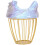 Egg Basket for Fresh Eggs Hen Shape Egg Storage Basket Sky-Blue 21X16.5CM Kitchen Use 1Pcs 3