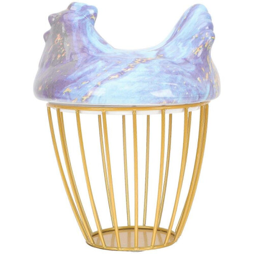 Egg Basket for Fresh Eggs Hen Shape Egg Storage Basket Sky-Blue 21X16.5CM Kitchen Use 1Pcs 2