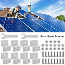 Versatile Equipment Mount for Solar Panels, Anodized Aluminum Z-Brackets Ensure Durability And Corrosion Resistance, Perfect for Car Roofs Yachts And