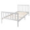 Noa and Nani Otis Single Bed 3ft Frame in White 4