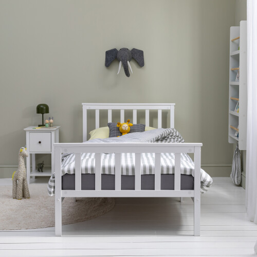 Noa and Nani Otis Single Bed 3ft Frame in White 2