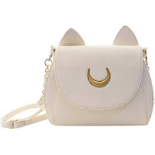 (White) Women's Handbag Shoulder Bag PU Leather Kawaii Cute Cat Shape Satchel Casual Bags