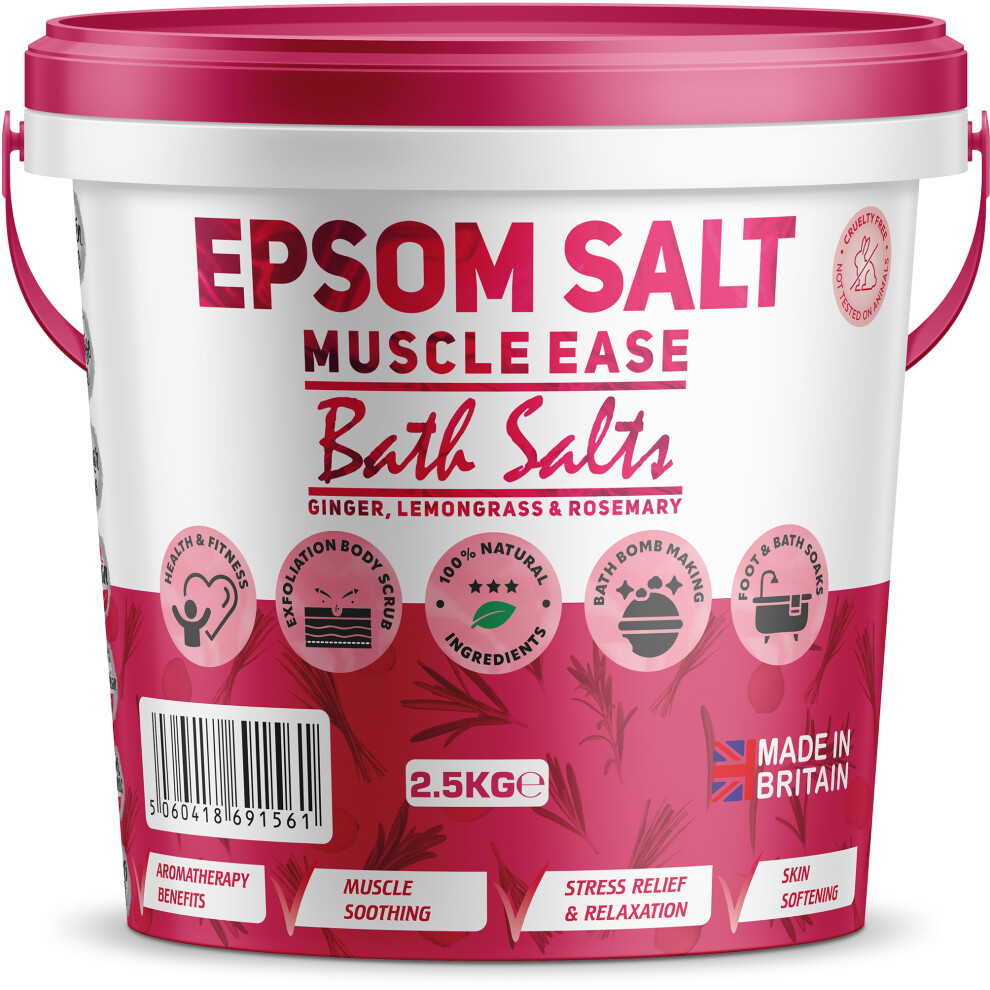 1Ne Nutrition (2.5Kg) Scented Epsom Salt Muscle Ease Magnesium Sulfate
