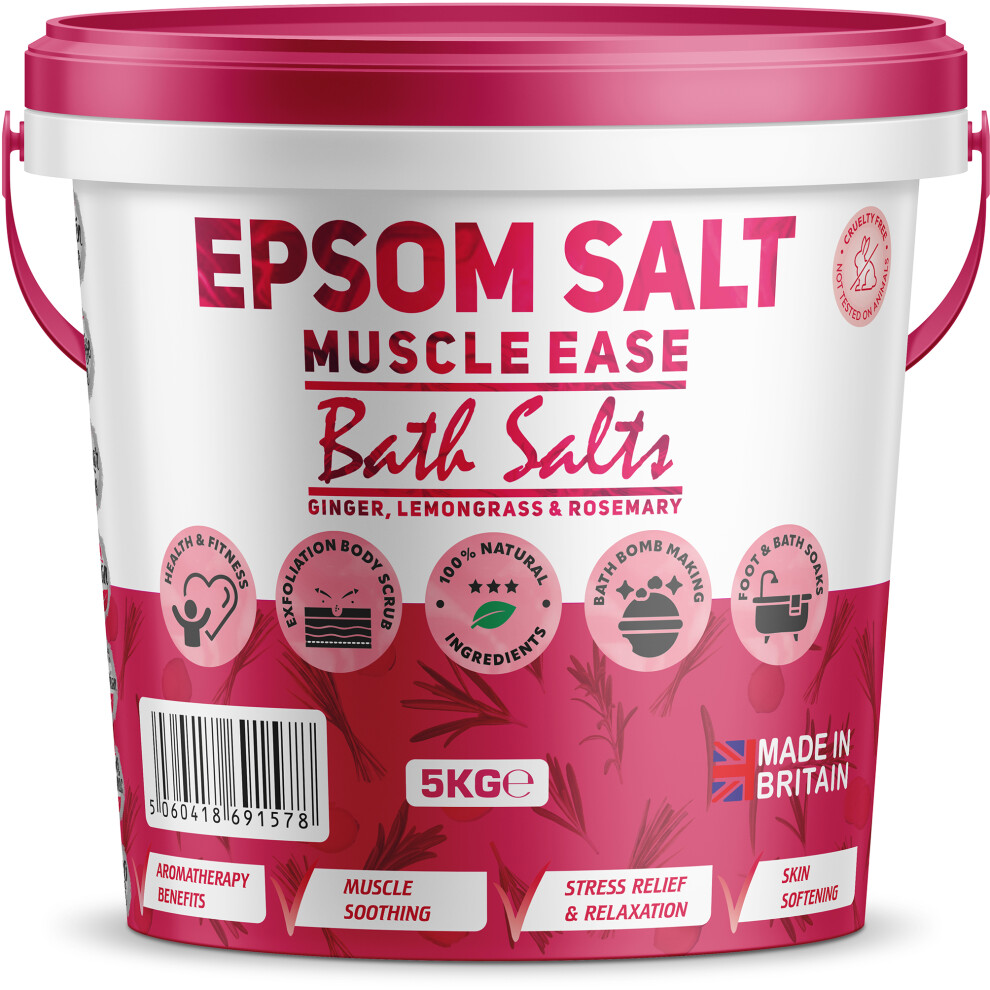 1Ne Nutrition (5Kg) Scented Epsom Salt Muscle Ease Magnesium Sulfate