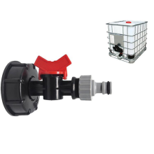 S60x6 Ibc Water Tank Adapter Valve Tap Tank 1000 Liter 3/4" Garden Hos