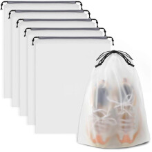 5 PCS Clear Shoe Bags for Travel 15.7" x 11.8"