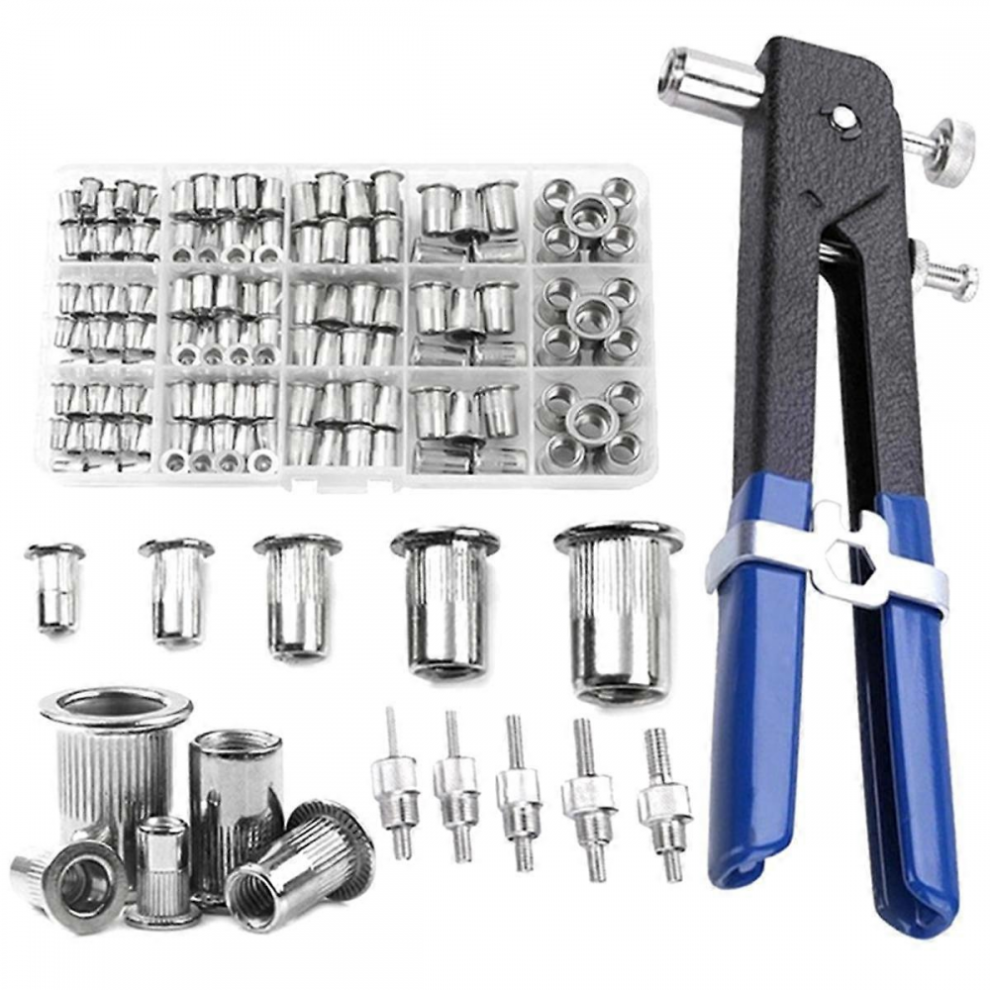 150Pcs Rivet Nuts Plier Mandrel Kit M3//M5/M6/M8 Nut Rivet Mandrels Repairtool Nut Rivet Plier Set With Pliers 9192440014684