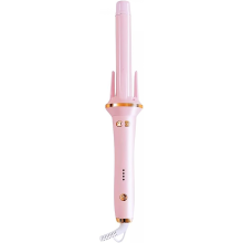 (Pink)Fully Automatic Curling Iron Artifact Electric Rotation Does Not Hurt Hair Perm Automatic Rotating Curling Iron