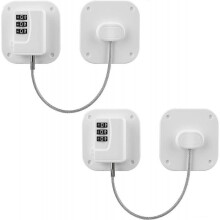 (White) Combination Fridge Lock Fridge Lock Adult Safety Fridge Lock 2PCS Cupboard Lock for Drawer Fridge Cupboard