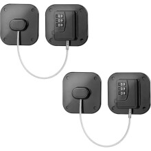 (Black) Combination Fridge Lock Fridge Lock Adult Safety Fridge Lock 2PCS Cupboard Lock for Drawer Fridge Cupboard