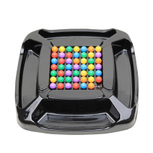 (48 Partikel) Regenbogenball-Matching-Spielzeug, buntes lustiges Puzzle-Schachbrettspiel mit 48/80 farbigen Perlen für