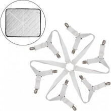 (White) 12 Picking bed sheet fixed device, 3 -way and 6 side can regulate elasticity and firmness, anti -running clip