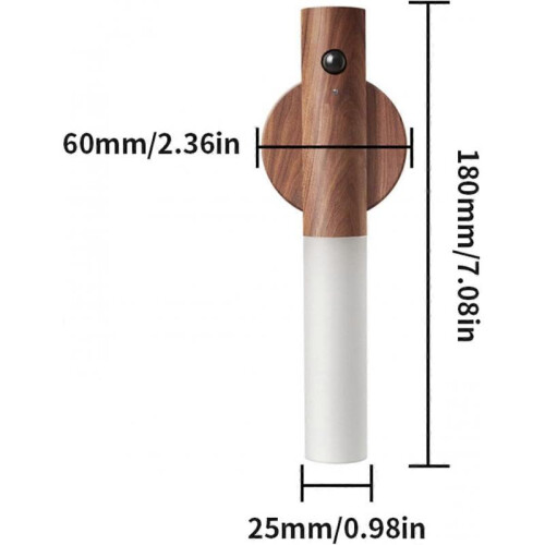(Light brown) Intelligent Induction Corridor Wall  Light, Rechargeable 1