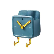 (Blue) Wall Mounted Toothbrush Holder,Reusable Toothbrush Storage Suitable for Storing Bathroom Stuffs