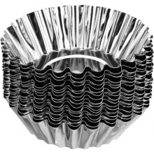 (8*4.5*2cm) 30pcs Cupcake Mold, Stainless Steel Mini Egg Tart Mold