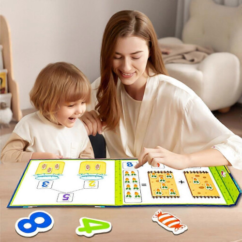 (As show, One size) Preschool Arithmetic Education Book Classroom Math Teaching Aids Learning Gift 2