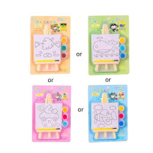 (As show, One size) DIY Oil Painting Children Filling Healing Painting Cartoon Theme Decorations