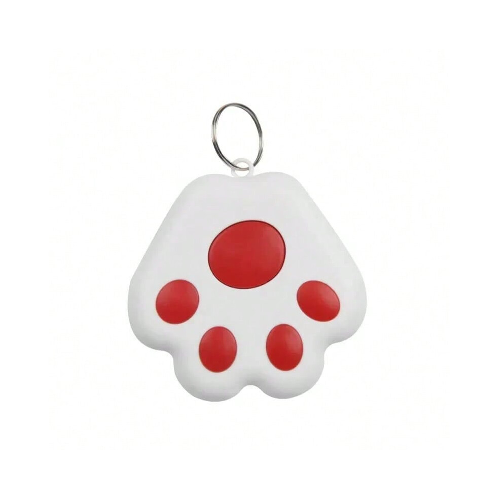 (Red) Mini Pet Anti-lost Smart GPS Tracker Key Kids Bag Finder Dog Cat Pet for IOS/ Android Locator Bluetooth Tracker Device Reminder