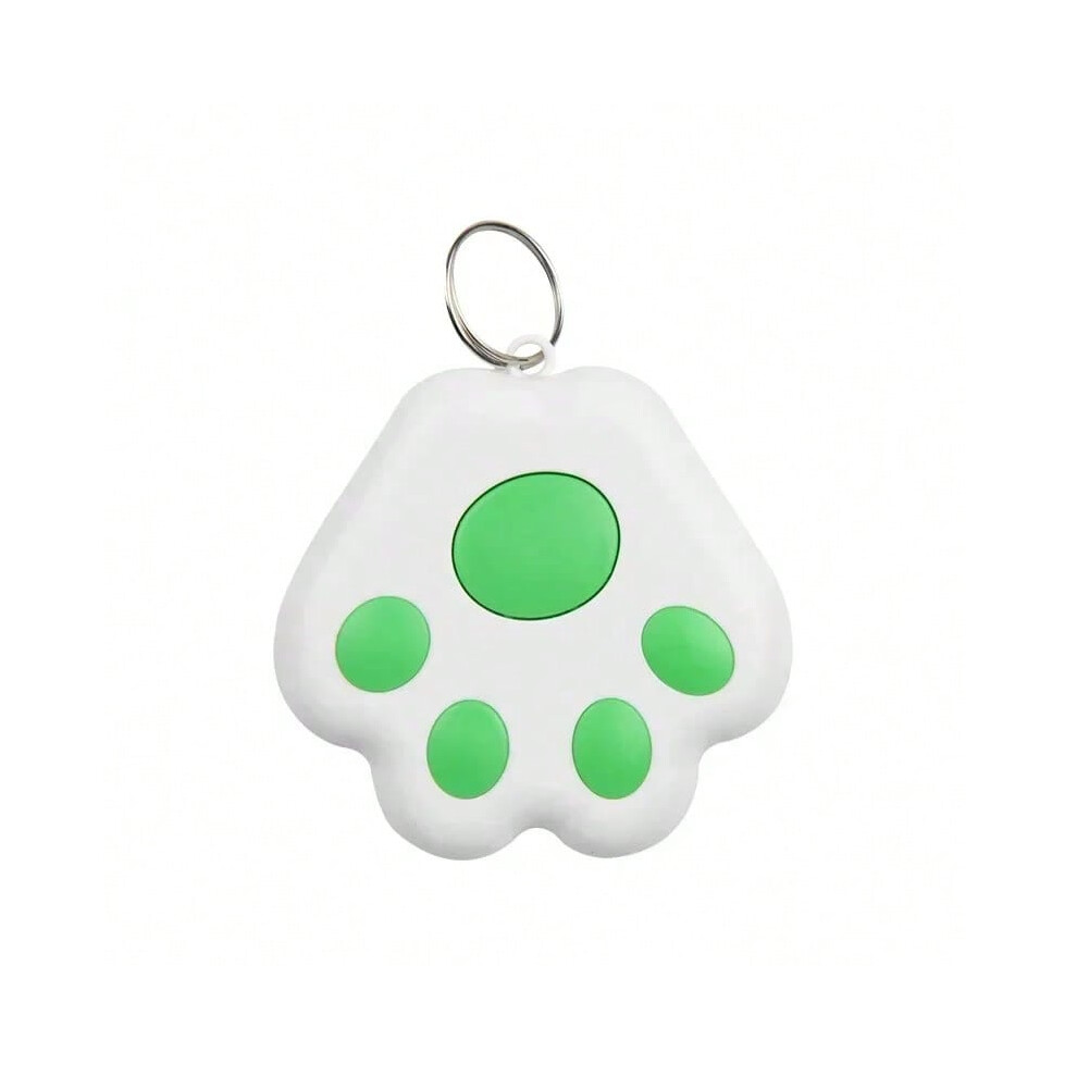 (Green) Mini Pet Anti-lost Smart GPS Tracker Key Kids Bag Finder Dog Cat Pet for IOS/ Android Locator Bluetooth Tracker Device Reminder