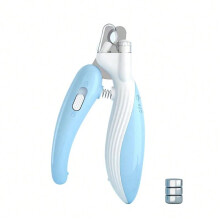 (Blue LED) Professional Pet Nail Clippers with Led Light Pet Claw Grooming Scissors for Dogs Cats Small Animals Paw Nail Trimmer Pet Supply