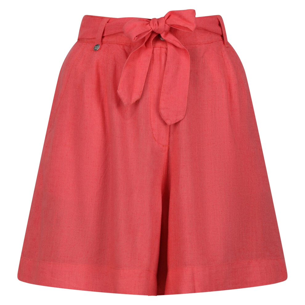 (20 UK, Peach Bloom) Regatta Womens/Ladies Sabela Paper Bag Shorts