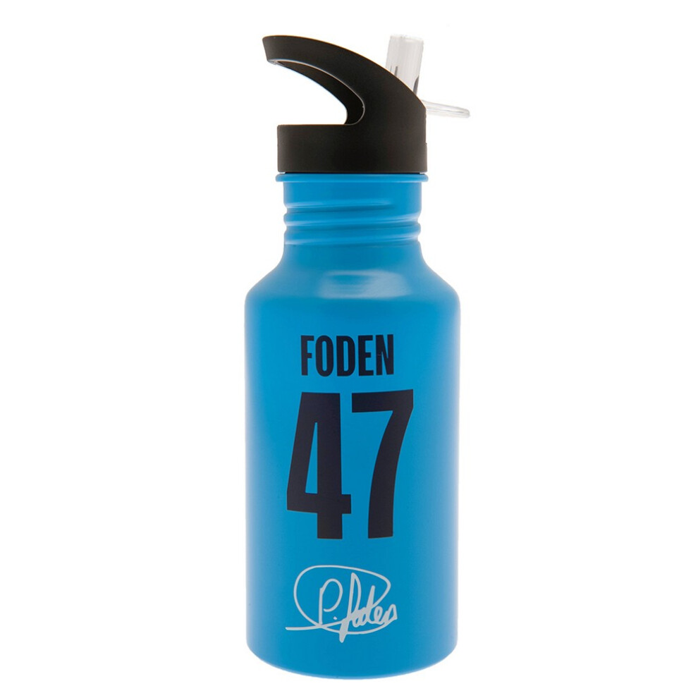 Manchester City FC Foden Aluminium Water Bottle-image-OPC-PBDZJNZ-NEW