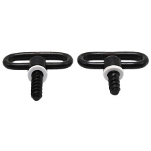 (As show, One size) 2Pcs Tactically Strap Buckle Sling Swivels Screws Metal Flat Hoop Screw