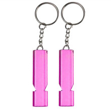 (Red, One size) Aluminum Emergency Keyring Whistle Safety Survival Whistle Hikings Whistle