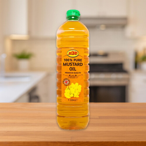 KTC  Edible Mustard Oil 1L | Ideal for Indian & Bengali Cooking | Mustard Oil for Cooking & Massage
