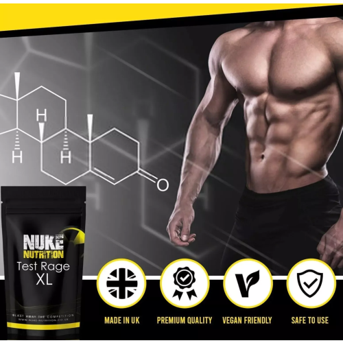 Nuke Nutrition Test Rage XL - Advanced Testosterone Booster for Men