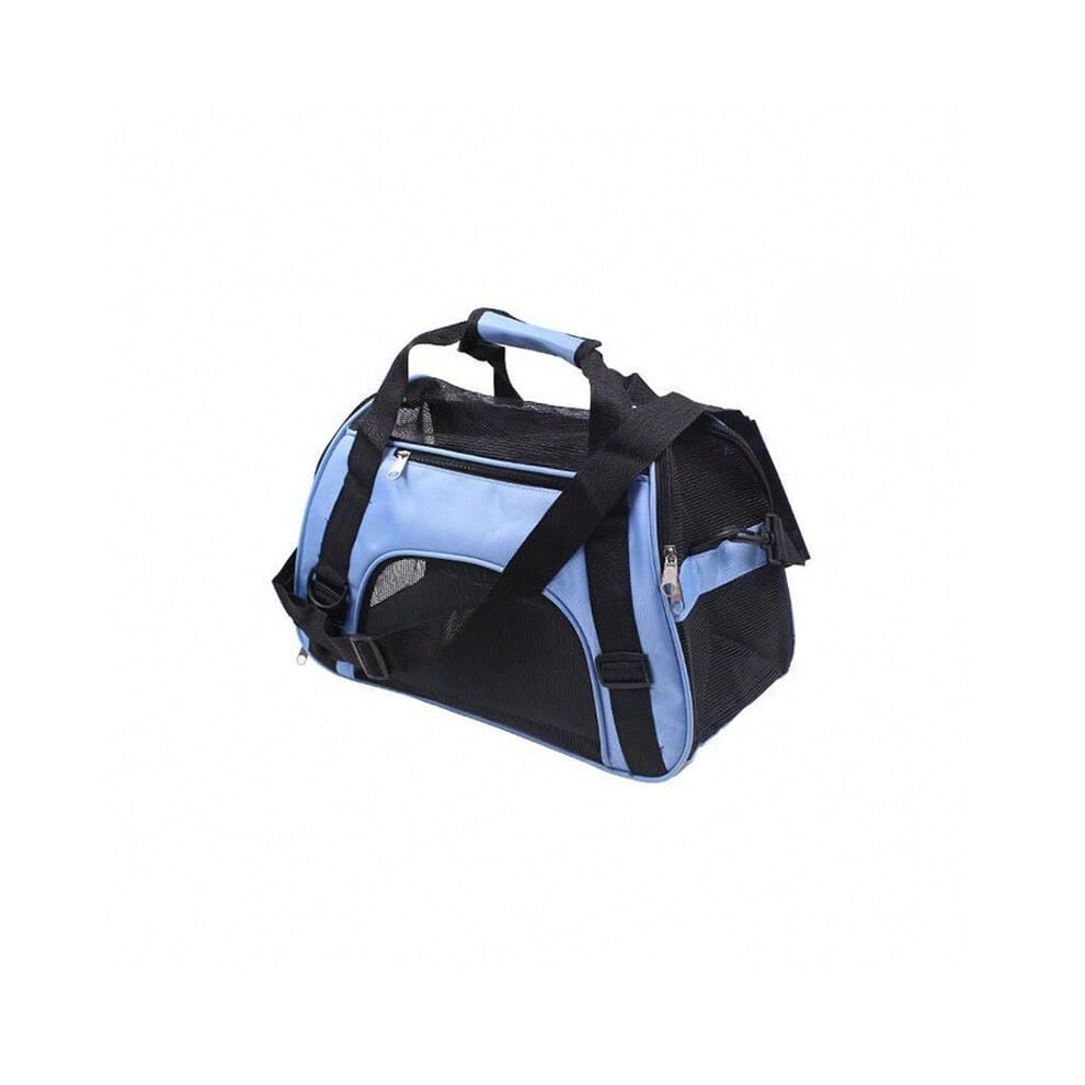 (Blue, L) Portable Dog Cat Carrier Bag Pet Puppy Travel Bags Breathable Mesh Small Dog Cat Dogs Outdoor Tent Carrier Outgoing Pets Handbag-image-OPC-PHPDBPS-NEW