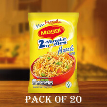 Maggi 2-Minute Instant Masala Noodles Spicy 70g (Pack of 20) | Spicy Flavour, 70g | Authentic Indian Masala Taste | Quick Snack or Meal