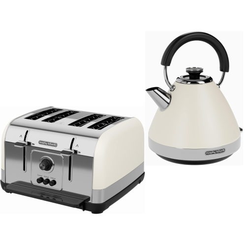 Morphy Richards Morphy Richards Venture Cream Kettle & 4 Slice Toaster Set