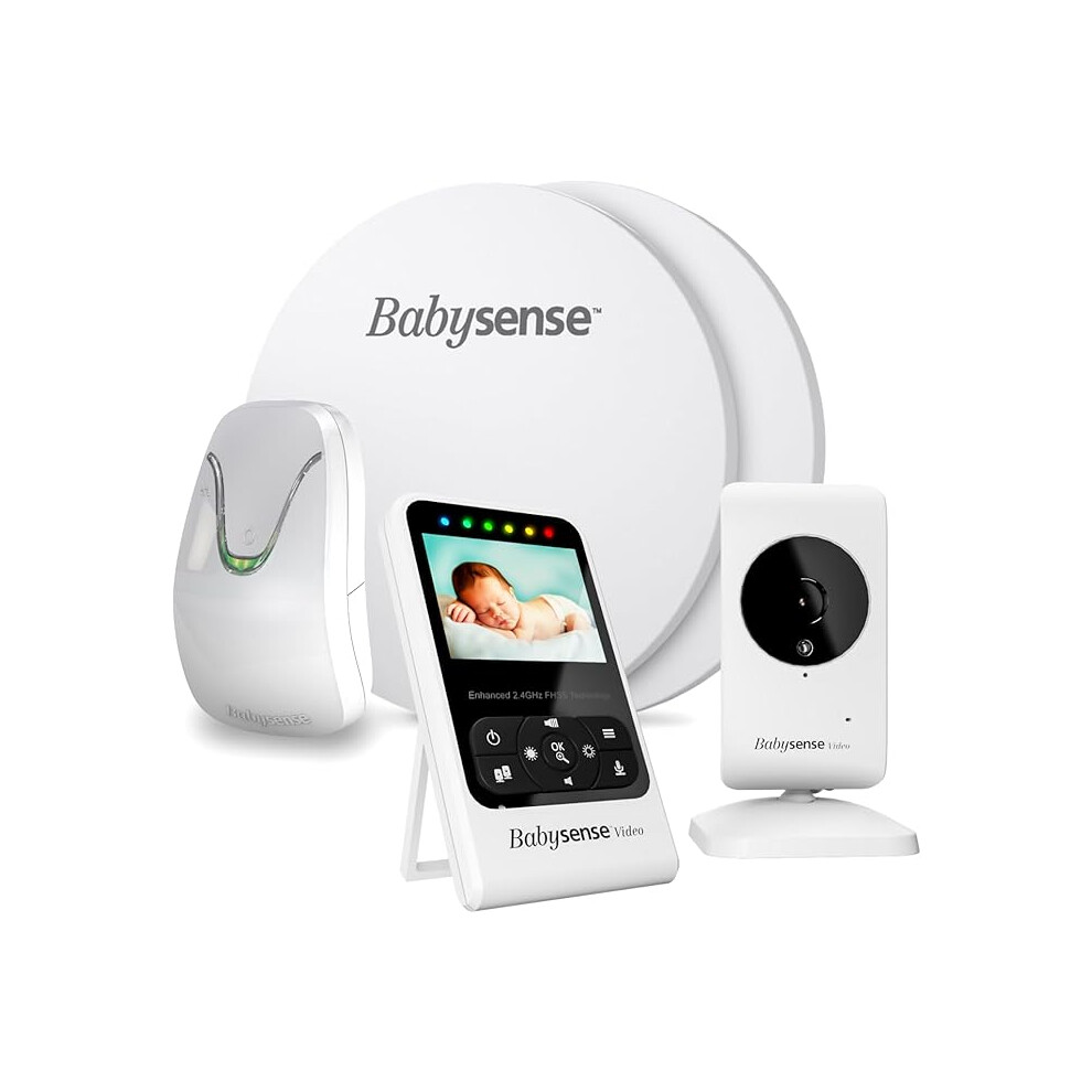 Babysense HD Video Camera & Baby Monitor with Real-Time No Breathing Alerts, Breathing Irregularity Notifications, Medically Certified, 2-in-1