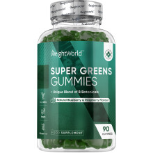 Super Green Gummies -90 Vegan Gummies with Botanicals & Zinc
