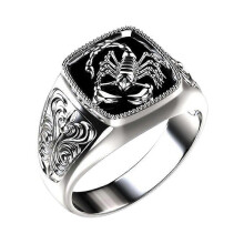 (As show, One size) Scor-pion Animal Engraved Rings Comfort Boyfriend Best Friends Birthday Gift
